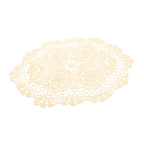 Ipetboom Handgehäkeltes Baumwoll Tischdeckchen Rustikales Spitzen Design Dekorative Tischdecke für Party Outdoor Picknick und Festliche Tischdekoration von Ipetboom