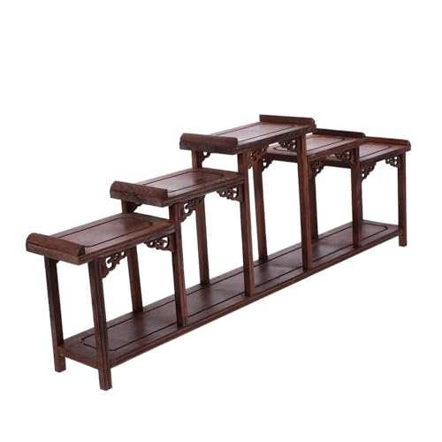 Ipetboom Hochwertiges Holz Display Regal aus Robustem Hühnerflügelholz Eleganter Curio Stand für Sammlerfiguren Vielseitige Wohn und Ausstellungsdekoration Platzsparende Aufbewahrung für von Ipetboom