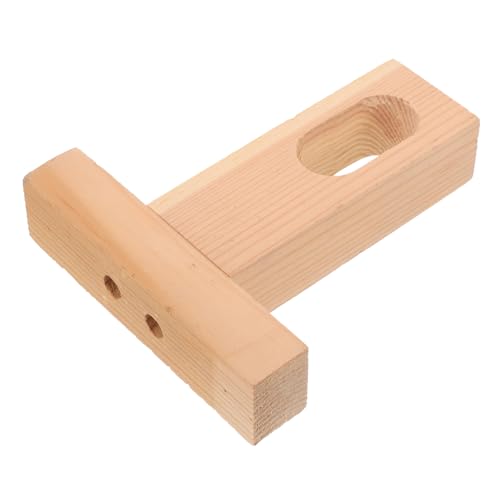 Ipetboom Holz Kleiderstangenhalter Deckenmontage Robust Stabil aus Holz Schrankrohrhalter mit Glatter Oberfläche Kompakt und Praktisch für Schränke und Kleiderstangen Langlebige von Ipetboom