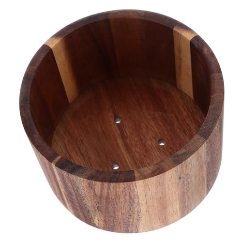 Ipetboom Holz Küchenutensilienhalter Multifunktionaler Organizer für Besteck Kochlöffel Stäbchen Rustikaler Küchenhelfer aus Holz Platzsparend Farmhouse Dekor von Ipetboom
