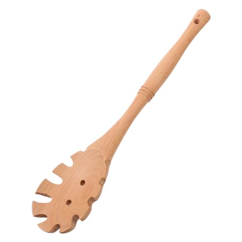 Ipetboom Holz Spaghettilöffel mit Schlitz Langlebiger Leichter Nudellöffel für Vielseitiges Servieren von Pasta und Nudeln Hitzebeständig Ergonomisch für Haushalt und Gastronomie von Ipetboom