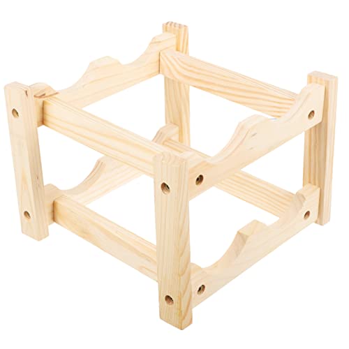 Ipetboom Holz Weinregal Stöckig Flaschenhalter Minimalistischer Weinhalter für Küchenarbeitsplatte Rustikales Design mit Abriebfestem Naturholz für Zuhause Bars und Restaurants Ipetboom Holz Weinregal Stöckig Flaschenhalter Minimalistischer Weinhalter für Küchenarbeitsplatte Rustikales Design mit Abriebfestem Naturholz für Zuhause Bars und Restaurants von Ipetboom
