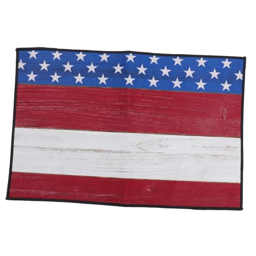 Ipetboom Independence Day Fußmatte Rutschfester Badematten Teppich mit Dekorativem of July Design für Badezimmer Wohnzimmer und Eingangsbereich Waschbar Vielseitig Einsetzbar von Ipetboom