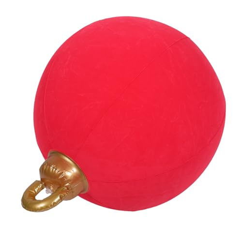 Ipetboom Aufblasbare Weihnachtskugel-Ornamente Groß Mit Flockung Aus PVC-Material Für Veranda Und Garten-Dekoration Geeignet Für Feiertagspartys von Ipetboom