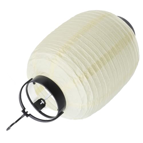 Ipetboom Japanische Faltbare Papierlaterne mit LED Beige Dekorative Laterne für Party und Wohnraumdeko Langlebig Vielseitig als Fotorequisite und Geeignet von Ipetboom