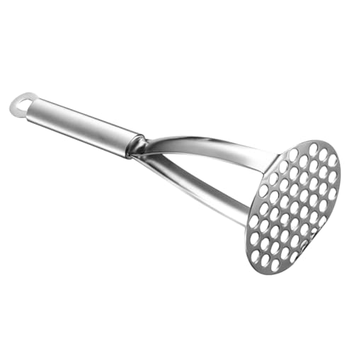 Ipetboom Kartoffelstampfer Metall Küchenwerkzeug für Kartoffelpüree Gemüse Stampfer Sicher Langlebig Handlich für Pürieren von Kartoffeln Karotten und Kürbis von Ipetboom