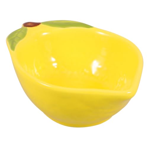 Ipetboom Keramik Dessertteller Zitronenmotiv Fruchtförmige Schale Küchen dekoration Vielseitige Obst Salatplatte Leicht zu Reinigen Für Party und Alltag Ipetboom Keramik Dessertteller Zitronenmotiv Fruchtförmige Schale Küchen dekoration Vielseitige Obst Salatplatte Leicht zu Reinigen Für Party und Alltag von Ipetboom