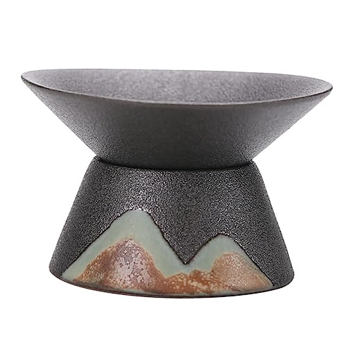 Ipetboom Keramisches Teesieb mit Feinem Netzfilter Hitzebeständig und Langlebig Dekorativer Teeabscheider für Losen Tee Kompakter Handlicher Teefilter für Teetassen und Teekannen von Ipetboom