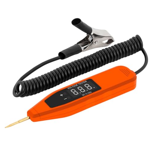 Ipetboom Kfz Stromkreistester mit LCD Display Tragbarer Spannungstester für Autoelektrik Präziser Prüfpen für Sicherungen Kompatibel mit Universellen Fahrzeugen Ipetboom Kfz Stromkreistester mit LCD Display Tragbarer Spannungstester für Autoelektrik Präziser Prüfpen für Sicherungen Kompatibel mit Universellen Fahrzeugen von Ipetboom