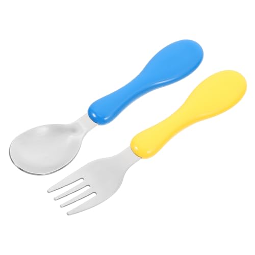 Ipetboom Kinderbesteck Set aus Lebensmittelechtem Abnehmbar und Spülmaschinenfest Inklusive Lernlöffel für Junge Mädchen Buntes Tiermotiv für Kleinkinder für Camping und Tägliches Essen von Ipetboom