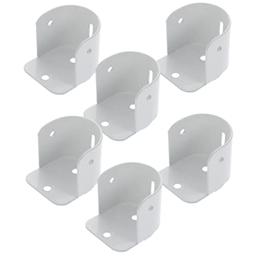 Ipetboom Kleiderstangenhalterung 6 Stück Flanschbuchse Für Duschvorhangstange Aus Robustem Metall U-förmig Für Schränke Und Badezimmer Ipetboom Kleiderstangenhalterung 6 Stück Flanschbuchse Für Duschvorhangstange Aus Robustem Metall U-förmig Für Schränke Und Badezimmer von Ipetboom