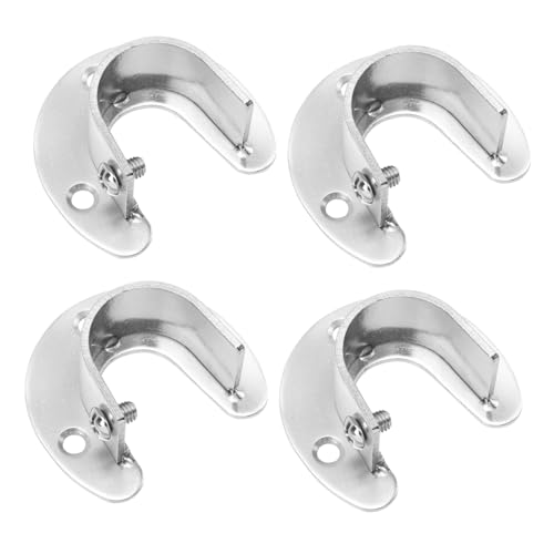 Ipetboom Kleiderstangenhalterung mit Schrauben Halbrunder Flansch Sockel Robuster Rohrhalter für Kleiderschrank Bequeme Montage Vielseitig Einsetzbar für Garderobe und Wäscheraum Ipetboom Kleiderstangenhalterung mit Schrauben Halbrunder Flansch Sockel Robuster Rohrhalter für Kleiderschrank Bequeme Montage Vielseitig Einsetzbar für Garderobe und Wäscheraum von Ipetboom