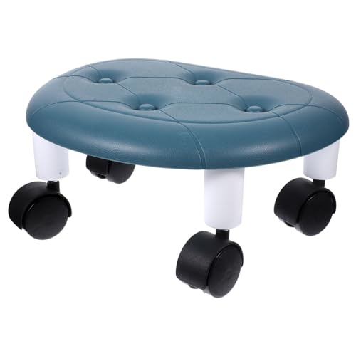 Ipetboom Klein Tragbarer Rollhocker mit Drehbaren Multifunktionaler Mini Sitz für Wohnzimmer Badezimmer und Büro Robust und Sicher für Enge Räume von Ipetboom