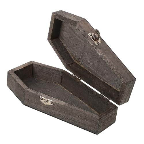 Ipetboom Kleine Holz Sarg Schmuck Aufbewahrungsbox mit Deckel Halloween Coffin Box Tragbarer Sechseckiger Schmuckkasten für Ohrringe und Halsketten Geschenkbox für Partydekoration Ipetboom Kleine Holz Sarg Schmuck Aufbewahrungsbox mit Deckel Halloween Coffin Box Tragbarer Sechseckiger Schmuckkasten für Ohrringe und Halsketten Geschenkbox für Partydekoration von Ipetboom