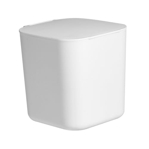 Ipetboom Kleiner Desktop mülleimer mit Deckel Praktischer Tischabfalleimer aus Hochwertigem Kompakt und Multifunktional für Büro Küche und Zuhause Leicht zu Öffnen und Schließen Weiß Ipetboom Kleiner Desktop mülleimer mit Deckel Praktischer Tischabfalleimer aus Hochwertigem Kompakt und Multifunktional für Büro Küche und Zuhause Leicht zu Öffnen und Schließen Weiß von Ipetboom