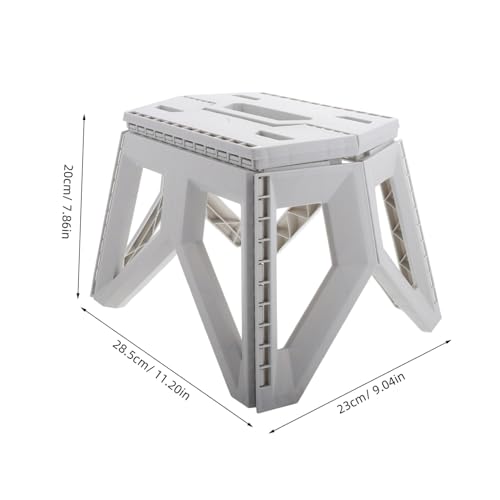 Ipetboom Kompakter Leichter Faltbarer Outdoor Hocker aus Kunststoff Ergonomischer Sitz Einfach zu Reinigen für Camping Angeln Reisen und Tragbarer Klappstuhl für Vielseitigen Einsatz von Ipetboom