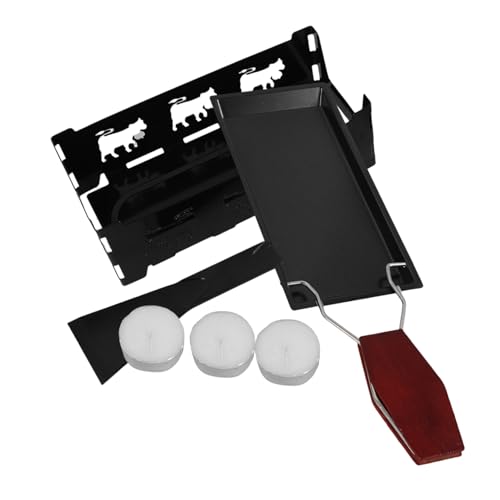 Ipetboom Kompaktes Faltbares Grillset mit Antihaftbeschichteter Kleiner Grillplatte Inklusive Kerzen für Gemütliche Outdoor Abende für Camping Picknick und Vielseitige Grillrezepte von Ipetboom