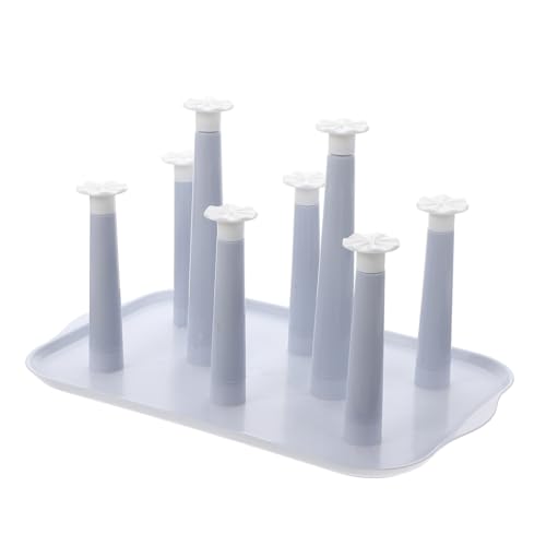 Ipetboom Küchen Kunststoff Abtropfgestell für Trinkbecher und Flaschen Stilvoller Schnelltrocknender Wasserflaschenhalter mit Praktischem Design Platzsparend und Hygienisch von Ipetboom
