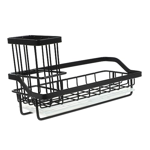Ipetboom Küchen Schwammhalter Spüllappen Organizer Abtropfgestell Spülbecken Halter für Arbeitsplatte Langlebig Rostfrei Schnelltrocknend Platzsparend Leicht zu Installieren Reinigen von Ipetboom