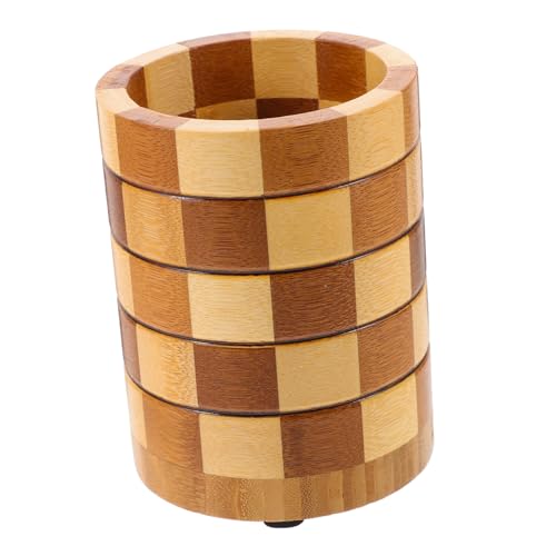 Ipetboom Küchenutensilienhalter aus Holz mit Ablauflöchern Großer Besteckorganizer für Löffel Gabeln Stäbchen Kompakte Aufbewahrungsbox für Küchenarbeitsplatten Multifunktional als von Ipetboom