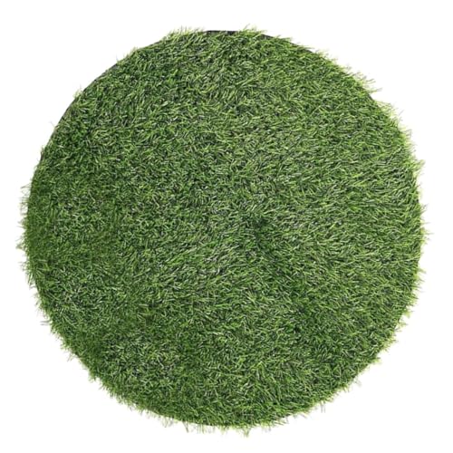 Ipetboom Künstliche Gras Tischmatte Rund Pflegeleicht Waschbar Realistische Dekoration für Esstisch Outdoor events Küchen Wohnraumgestaltung von Ipetboom