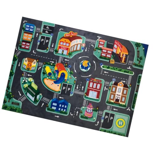 Ipetboom LED Spielmatte Verkehrs Lernteppich Komfortabel Langlebig für Jungen Mädchen Krabbelmatte Spaß Spielteppich Schadstofffrei Sicher von Ipetboom