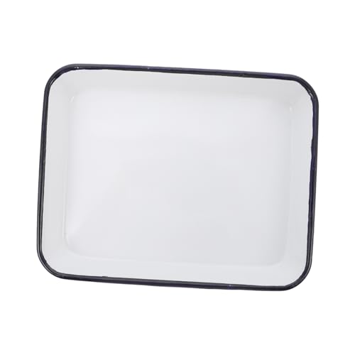 Ipetboom Laboratory Enamel Square Plate Robuster Aufbewahrungstray für Laborbedarf Praktischer Organizer für Utensilien Leicht zu Reinigen Wiederverwendbar und Langlebig von Ipetboom