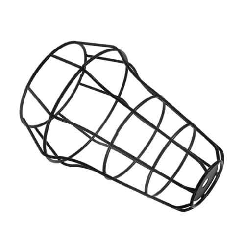 Ipetboom Lampenschirm Hohl Design Einfach zu Montieren Moderner Lampenschirm aus Robustem Metall für Esszimmer Wohnzimmer und Bar Schwarz von Ipetboom