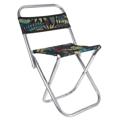 Ipetboom Leichter Klappstuhl mit Rückenlehne für Erwachsene Tragbarer Outdoor Campinghocker Kompakt Faltbarer Angelstuhl für Barbecue Sport und Wandern von Ipetboom