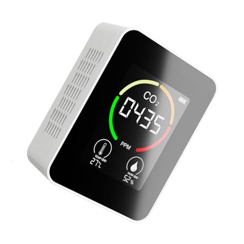 Ipetboom Luftqualitätsmonitor Air Monitor mit Temperatur und Feuchtigkeitsmessung Tragbarer Kohlendioxid Melder für Wohnräume Schlafzimmer Gewächshaus Schnelle und Präzise Messung Ipetboom Luftqualitätsmonitor Air Monitor mit Temperatur und Feuchtigkeitsmessung Tragbarer Kohlendioxid Melder für Wohnräume Schlafzimmer Gewächshaus Schnelle und Präzise Messung von Ipetboom