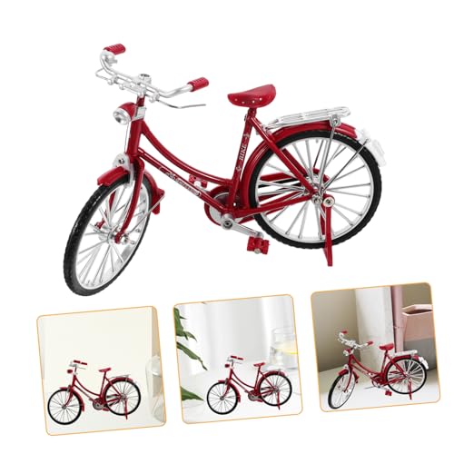 Ipetboom Maßstab Retro Fahrrad Modell aus Legierung Kleine Fahrraddekoration Robustes für Wohnzimmer und Regal Asiatisches Damenmodell in Rot Dekoratives Sammlerstück Ipetboom Maßstab Retro Fahrrad Modell aus Legierung Kleine Fahrraddekoration Robustes für Wohnzimmer und Regal Asiatisches Damenmodell in Rot Dekoratives Sammlerstück von Ipetboom