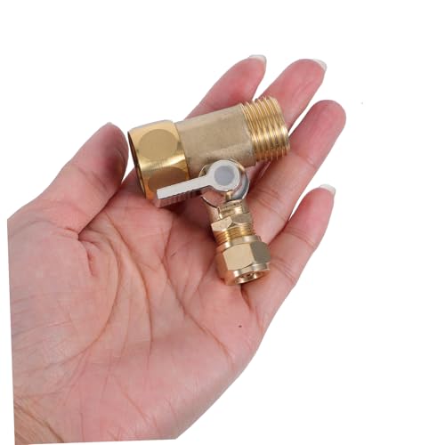 Ipetboom Messing Wege Ventiladapter für Wasserfilter Anschluss Dichtes Wasserrohrventil Langlebiger Messinganschluss Kompatibel mit Trink und Brauchwasser Vielseitig für Haus und Gewerbe von Ipetboom