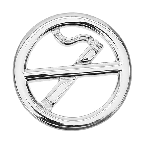 Ipetboom Metall No Smoking Aufkleber Warnschild Silber Langlebig für Fahrzeug Armaturenbrett Rauchverbot Sichtbarer Hinweis Nichtraucher Auto Dekoration Ipetboom Metall No Smoking Aufkleber Warnschild Silber Langlebig für Fahrzeug Armaturenbrett Rauchverbot Sichtbarer Hinweis Nichtraucher Auto Dekoration von Ipetboom