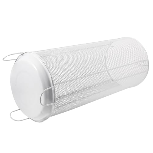 Ipetboom Metall Schirmständer mit Stabilem Design Wasserdichter Indoor Regenschirmhalter für Eingangsbereich Vielseitiger Organizer für Schirme und Gehstöcke Weiß Klein Langlebig und von Ipetboom