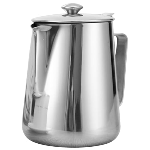 Ipetboom Milchkännchen aus Aufschäumbecher für Espresso Latte Art Rostfrei Elegant und Praktisch für Kaffee und Teeliebhaber mit Deckel Ipetboom Milchkännchen aus Aufschäumbecher für Espresso Latte Art Rostfrei Elegant und Praktisch für Kaffee und Teeliebhaber mit Deckel von Ipetboom