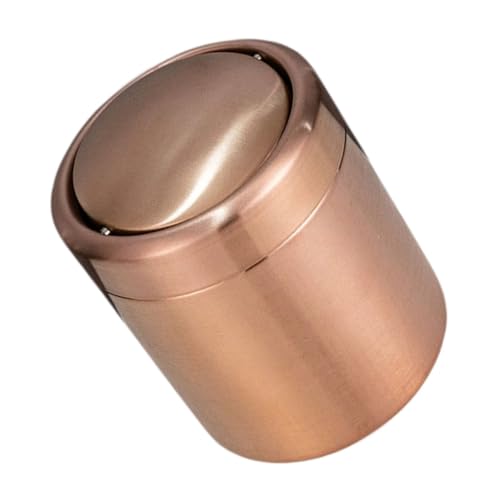 Ipetboom Mini Desktop Müllbehälter aus mit Schwingdeckel Kompakter Kleiner Abfalleimer für Büro Küche und Schreibtisch Elegantem Retro Bronze Design Platzsparend und Stilvoll Ipetboom Mini Desktop Müllbehälter aus mit Schwingdeckel Kompakter Kleiner Abfalleimer für Büro Küche und Schreibtisch Elegantem Retro Bronze Design Platzsparend und Stilvoll von Ipetboom