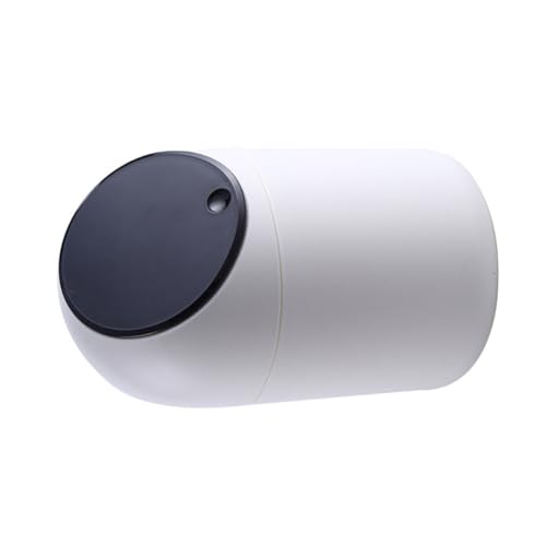 Ipetboom Mini Desktop Mülleimer mit Schwarzem Druckdeckel Kompakter Tischabfallbehälter Einfacher Platzsparender Papierkorb für Büro Schlafzimmer und Recycling Kleiner Abfälle von Ipetboom