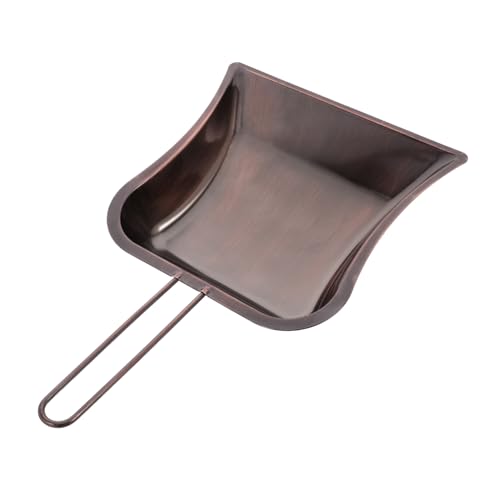 Ipetboom Mini Metall Kehrschaufel mit Kurzem Griff Langlebiges Edelstahl Staubblech für Tisch Werkstatt und Büro Kompakt Vielseitig Einsetzbar Elegantes Design in Rot Bronze von Ipetboom