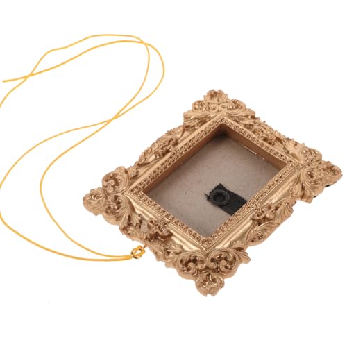 Ipetboom Miniaturer Vintage Bilderrahmen Ornament für Weihnachtsbaum Goldene Wanddekoration und Fotoanzeige für Festliche Deko und Persönliche Erinnerungen Ipetboom Miniaturer Vintage Bilderrahmen Ornament für Weihnachtsbaum Goldene Wanddekoration und Fotoanzeige für Festliche Deko und Persönliche Erinnerungen von Ipetboom