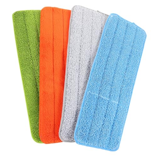 Ipetboom 4stücke Ersatzmopp-pads Aus Fasergewebe Für Wischmopps Sauberer Wischmopp Flachwischpads Reinigungspads Für Scheuerwischpads Bodenwischtuch Wischtuch Reinigungsmopp von Ipetboom