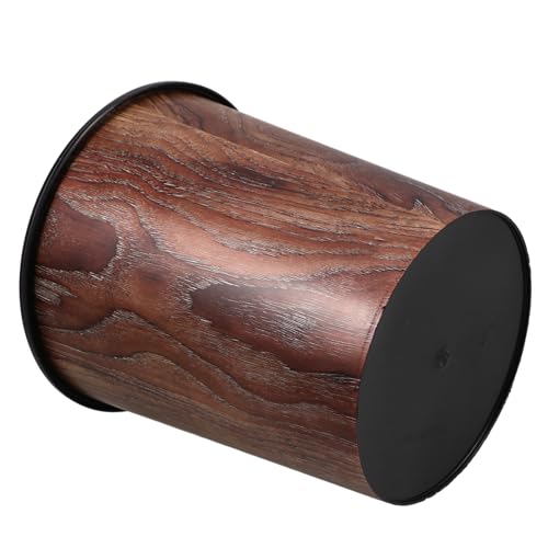 Ipetboom Mülleimer Holzmaserung Retro Abfalleimer ohne Druckring für Bad Küche und Schlafzimmer Eleganter Papierkorb mit Robuster Struktur und Ausreichend Kapazität Ipetboom Mülleimer Holzmaserung Retro Abfalleimer ohne Druckring für Bad Küche und Schlafzimmer Eleganter Papierkorb mit Robuster Struktur und Ausreichend Kapazität von Ipetboom