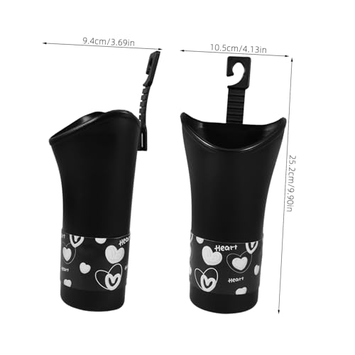 Ipetboom Multifunktionale Auto regenschirmhalter Aufbewahrungsbox Wasserdichtes Design Eleganter Organizer für Rücksitz und Fahrzeug Innenraum Schwarz von Ipetboom