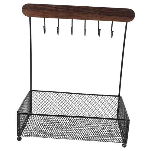 Ipetboom Multifunktionales Schmuck Organizer Regal mit Haken und Stabilem Quadratischem Sockel Flexibles Aufbewahrungsregal für Schlüssel Schmuck und Alltagsgegenstände für Eingangsbereich Ipetboom Multifunktionales Schmuck Organizer Regal mit Haken und Stabilem Quadratischem Sockel Flexibles Aufbewahrungsregal für Schlüssel Schmuck und Alltagsgegenstände für Eingangsbereich von Ipetboom