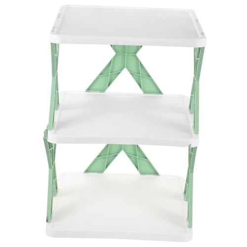 Ipetboom Multilayer Faltbares Schuhregal aus Stabilem Platzsparender Schuhorganizer für Zuhause und Schlafräume Stöckiger Schuhschrank in Blau Einfache Hoher von Ipetboom