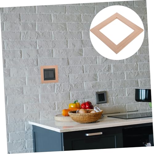 Ipetboom Nordischer Holz wandschutz Lichtschalter Aufkleber aus Robustem Material Glatte Oberfläche Selbstklebend Schützt Schalterwand Verdeckt Flecken und Kratzer Einfach Anzubringen für von Ipetboom