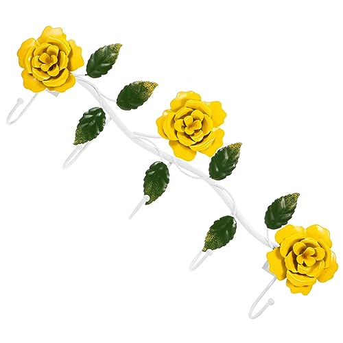 Ipetboom Pastoral Style Wandhaken mit Bunten Rosen Eisen Kunst Haken für Tür Flur Badezimmer zum Aufhängen von Kleidung Handtüchern und Schlüsseln Ipetboom Pastoral Style Wandhaken mit Bunten Rosen Eisen Kunst Haken für Tür Flur Badezimmer zum Aufhängen von Kleidung Handtüchern und Schlüsseln von Ipetboom