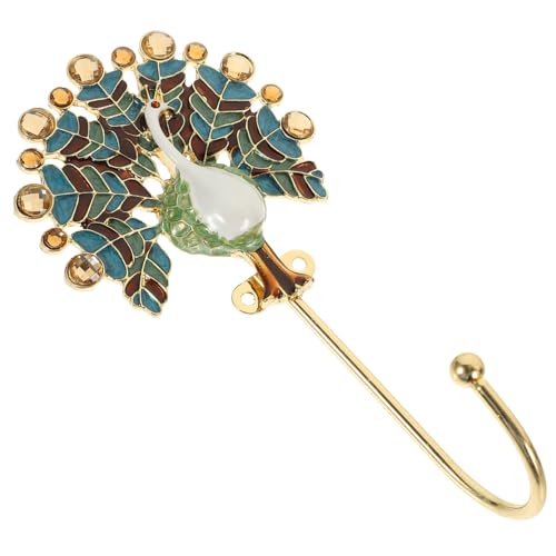 Ipetboom Peacock Wandhaken aus Hochwertigem Metall Retro Garderobenhaken mit Stabilem Design Vielseitiger Vintage Kleider und Handtuchhalter für Bad Schlafzimmer und Flur Einfache Montage von Ipetboom