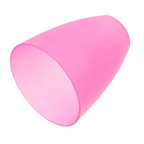 Ipetboom Plastik Lampenschirm Flach Mittelöffnung Rosa Tischlampenschirm Langlebig Warmes Licht Diffusor für Schlafzimmer Wohnzimmer Hotel DIY Beleuchtung von Ipetboom
