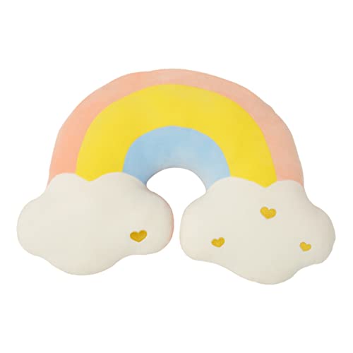Ipetboom Plüsch Regenbogen Kissen Wolkenform Weiches Dekokissen Wohnzimmer Schlafzimmer Geschenkidee für Familie und Freunde Kuscheliges Sofa und Autokissen Stil von Ipetboom