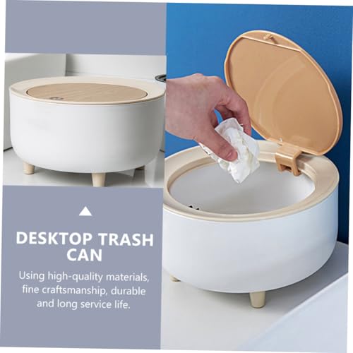 Ipetboom Praktischer Mini Tischmülleimer mit Deckel Multifunktionaler Schreibtisch Abfalleimer und Sundries Container zur Aufbewahrung Clamshell Design für Ordnung Arbeitsplatte Ipetboom Praktischer Mini Tischmülleimer mit Deckel Multifunktionaler Schreibtisch Abfalleimer und Sundries Container zur Aufbewahrung Clamshell Design für Ordnung Arbeitsplatte von Ipetboom